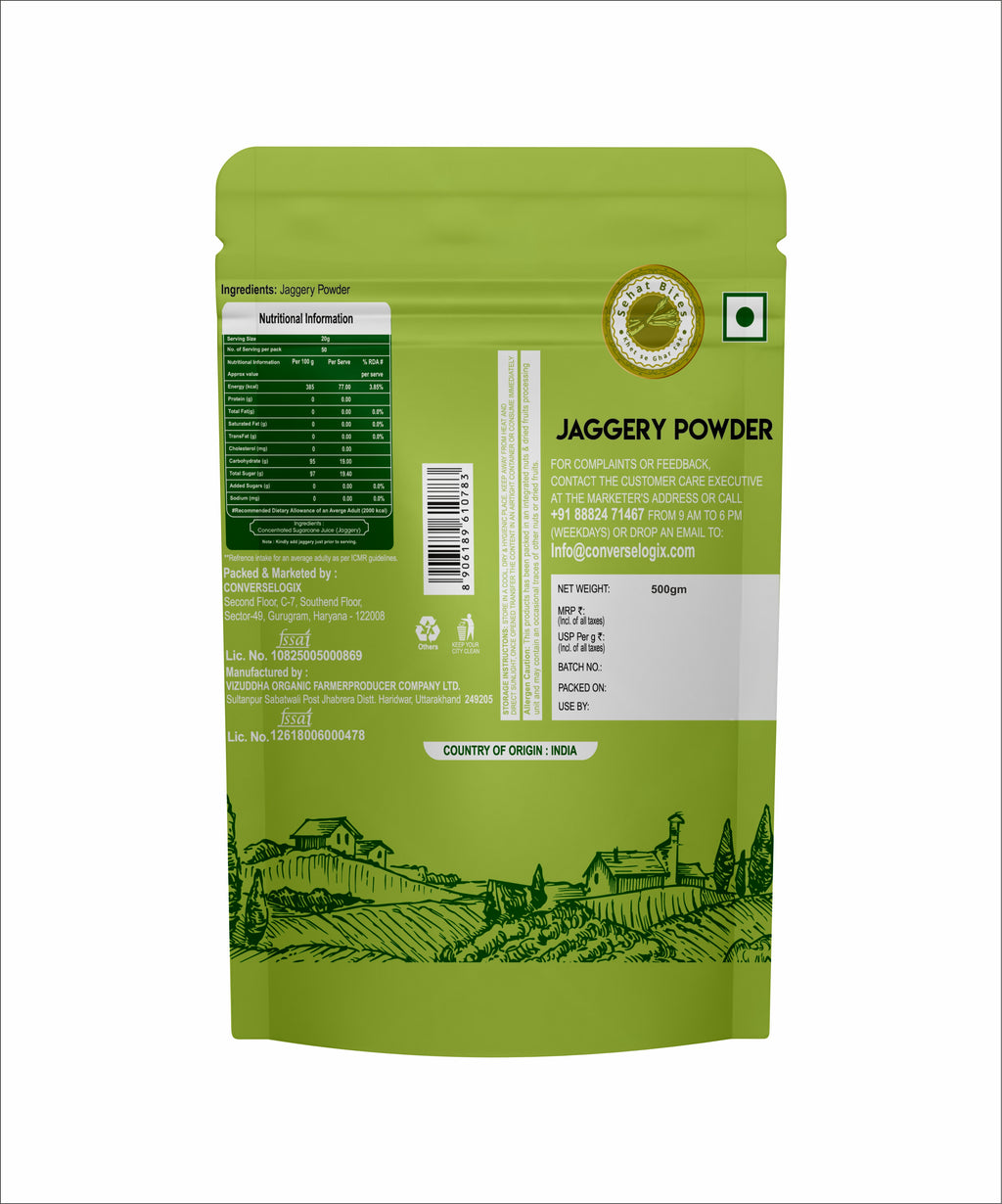 Sehat Bites Jaggery Powder 500 g