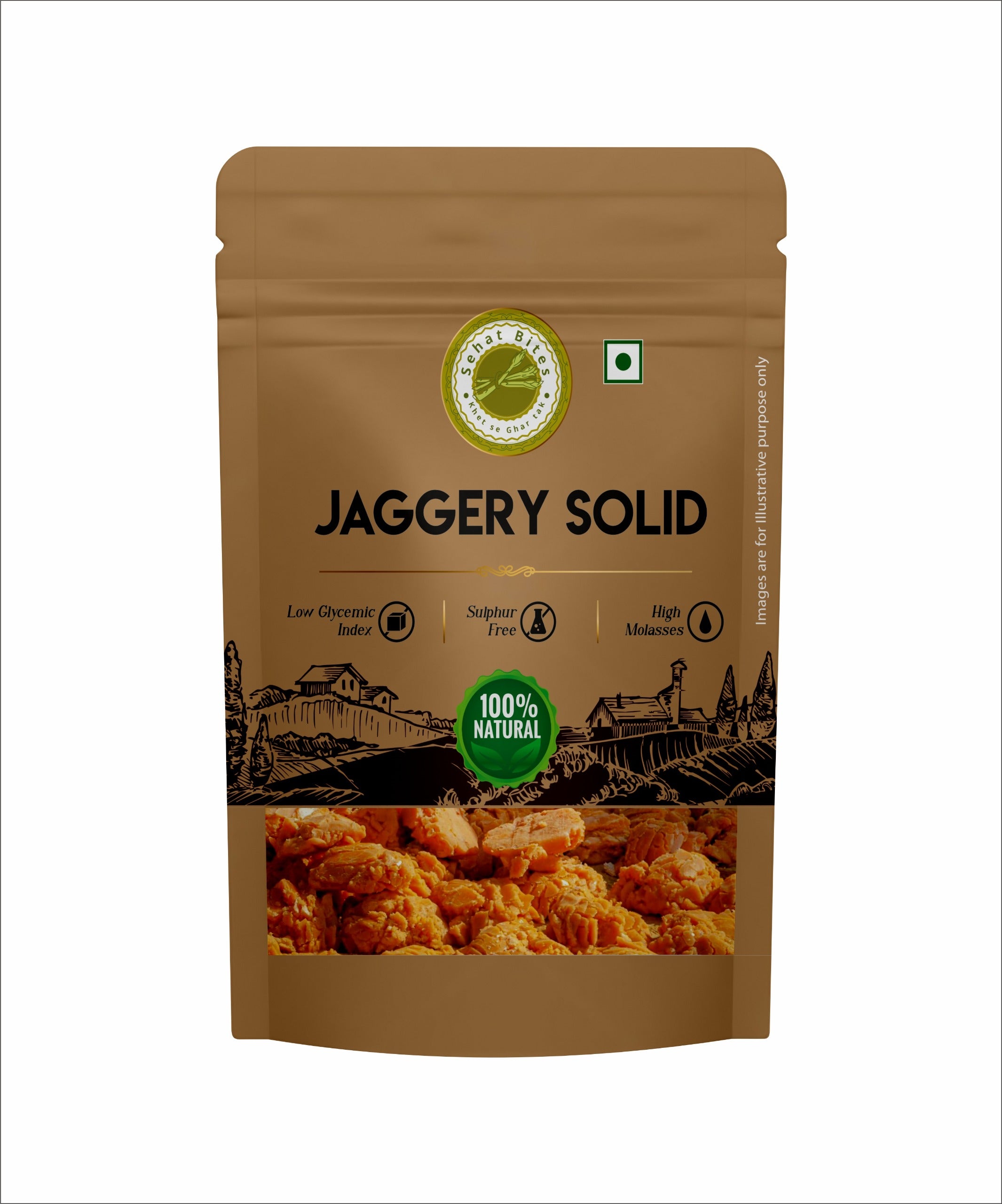 Sehat Bites Jaggery Solid 500 g