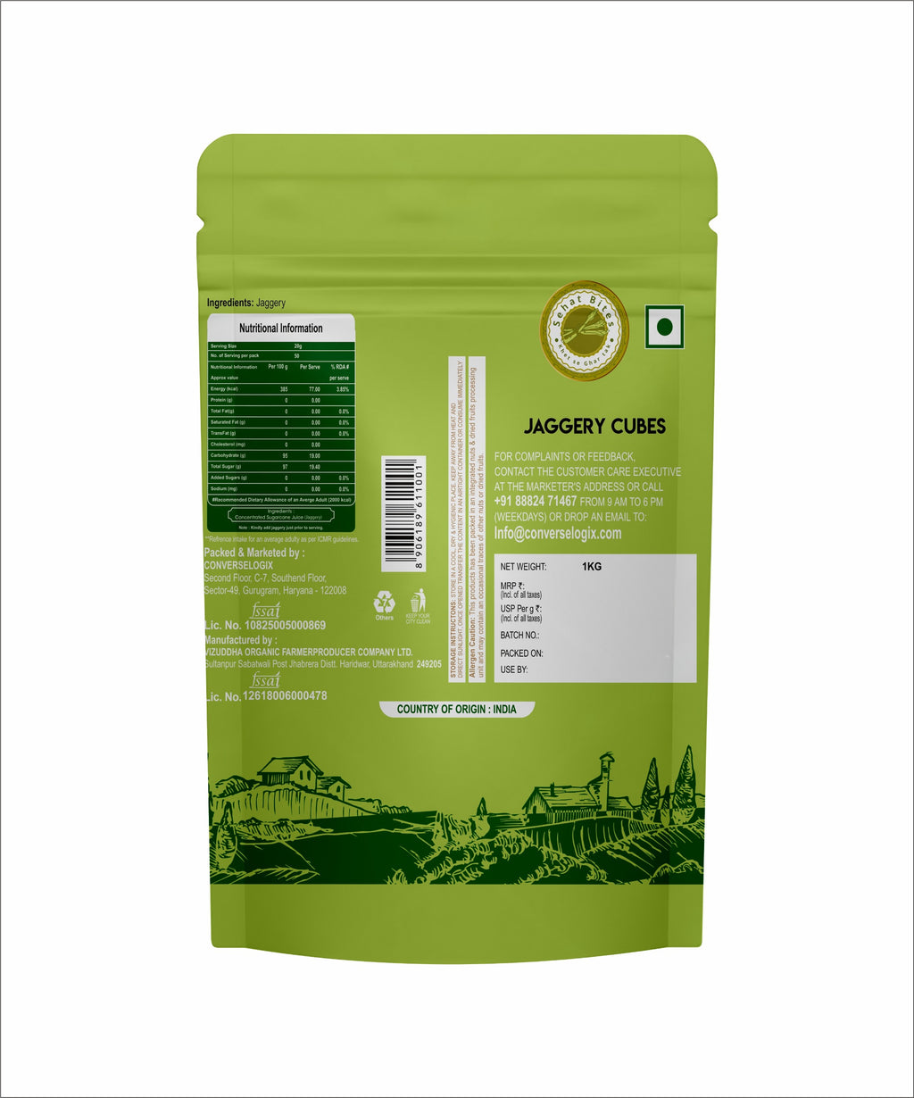 Sehat Bites Jaggery Cube 1 Kg